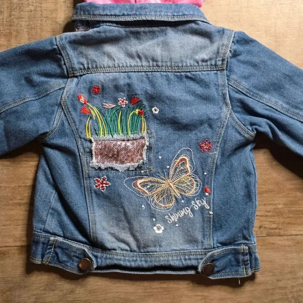 Peacolate kids embroidered